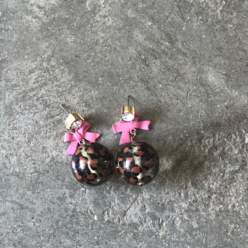 Betsy Johnson Leopard Earrings